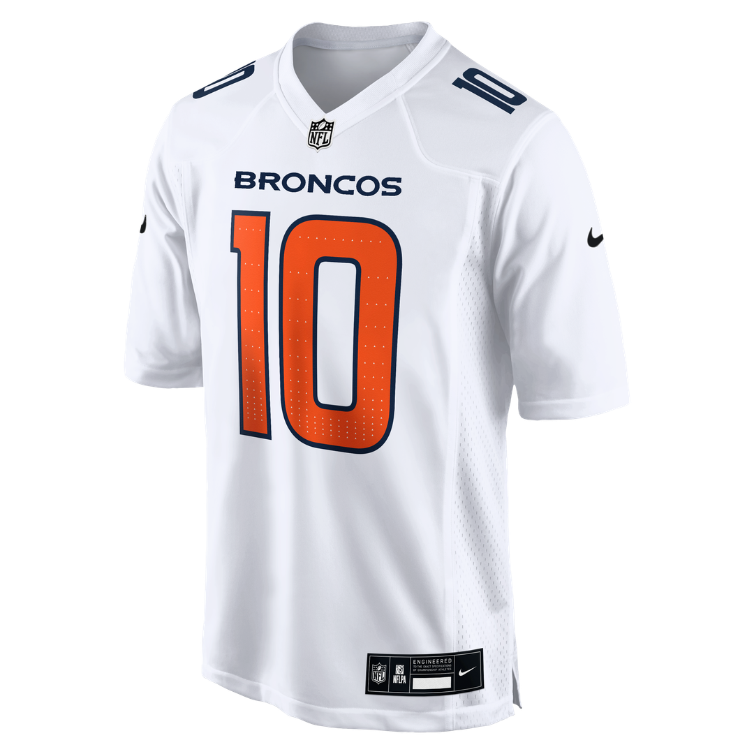 Bo Nix Denver Broncos Nike Tundra Fashion Game Jersey - White Official NFL Team Apparel Football Fan Gear