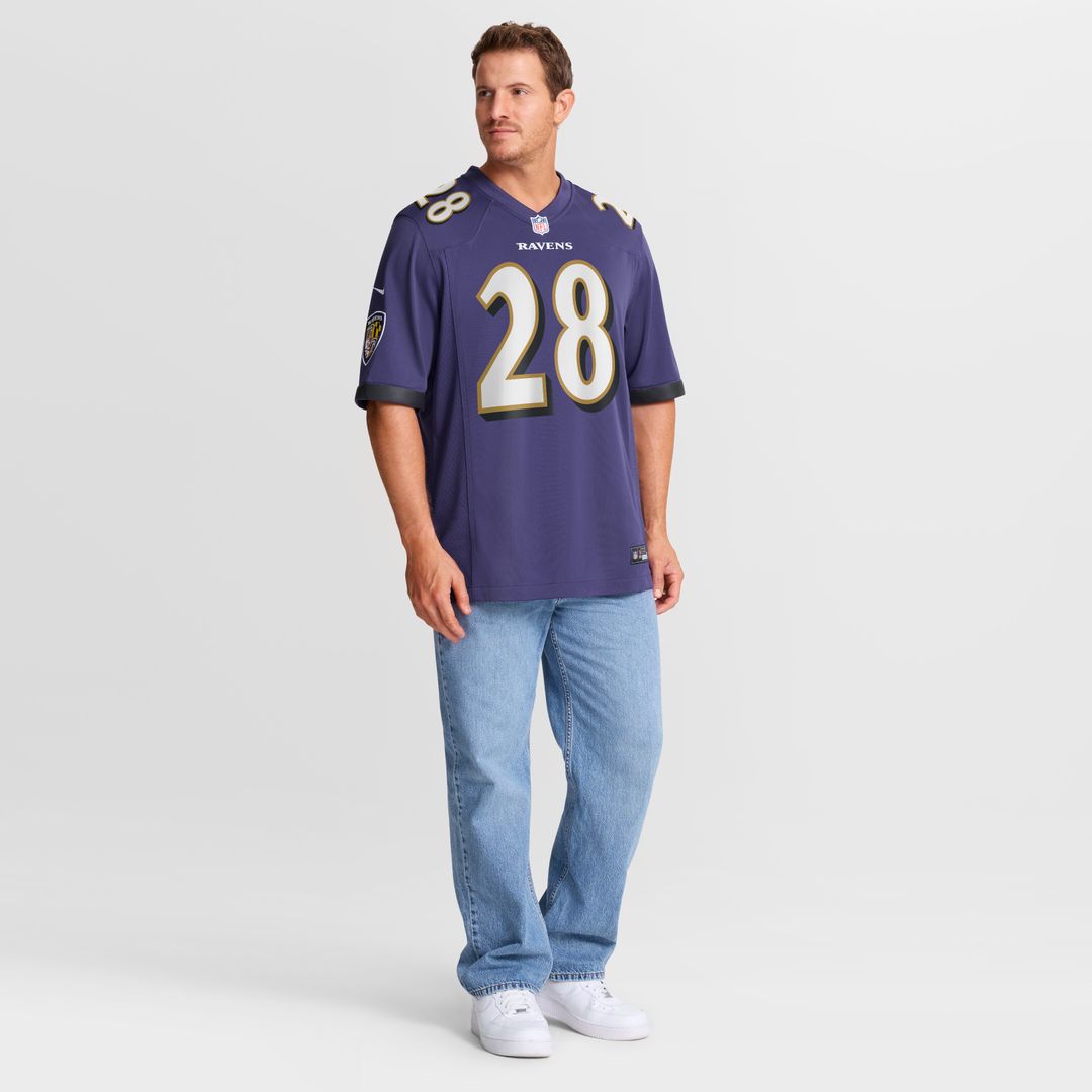 Taven Bryan Baltimore Ravens Nike Team Game Jersey - Purple Official NFL Team Apparel Football Fan Gear