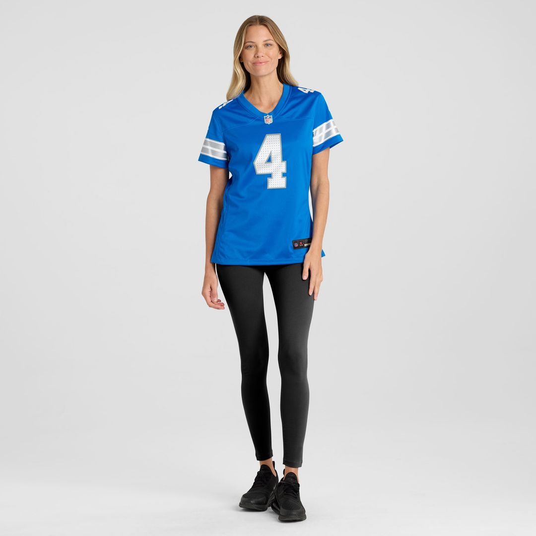Emmanuel Moseley Detroit Lions Nike Women's Team Game Jersey - Blue Official NFL Team Apparel Football Fan Gear