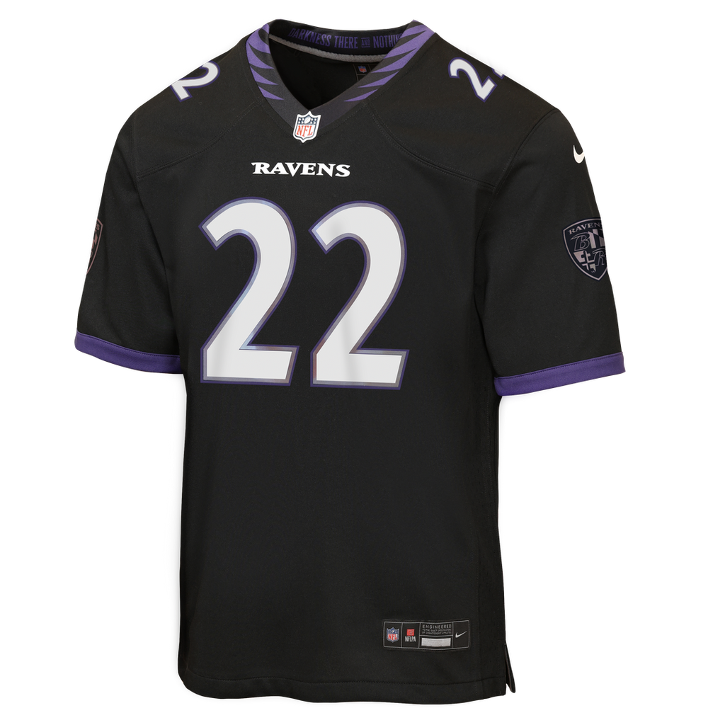 Derrick Henry Baltimore Ravens Nike Youth Alternate Game Jersey - Black Official NFL Team Apparel Football Fan Gear