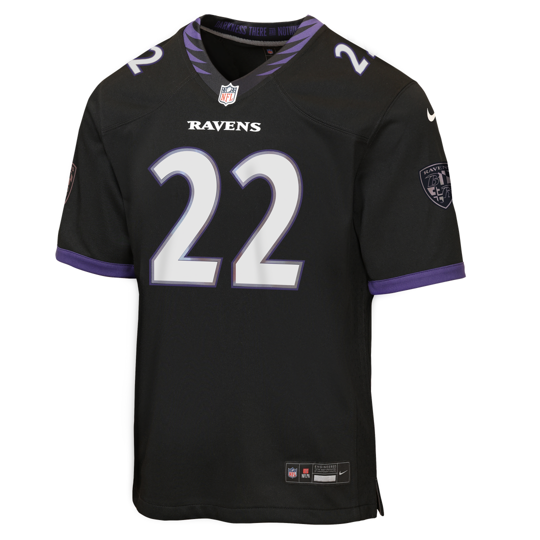 Derrick Henry Baltimore Ravens Nike Youth Alternate Game Jersey - Black Official NFL Team Apparel Football Fan Gear