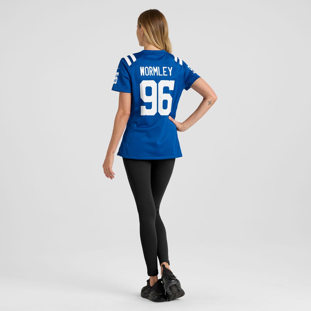 Chris Wormley Indianapolis Colts Nike Women's Team Game Jersey - Royal Official NFL Team Apparel Football Fan Gear