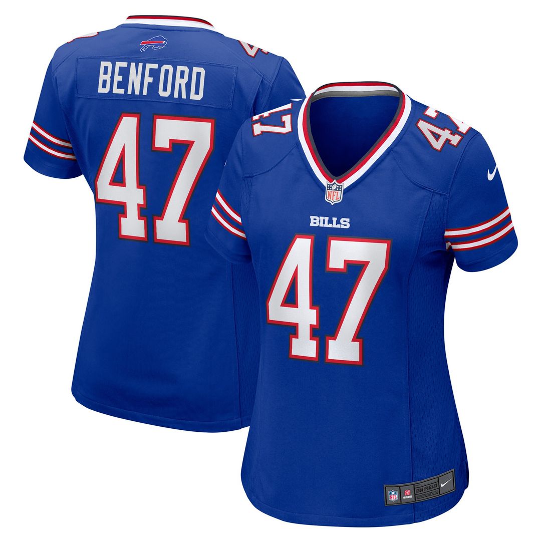 Christian Benford Buffalo Bills Nike Women's Game Jersey - Royal Official NFL Team Apparel Football Fan Gear