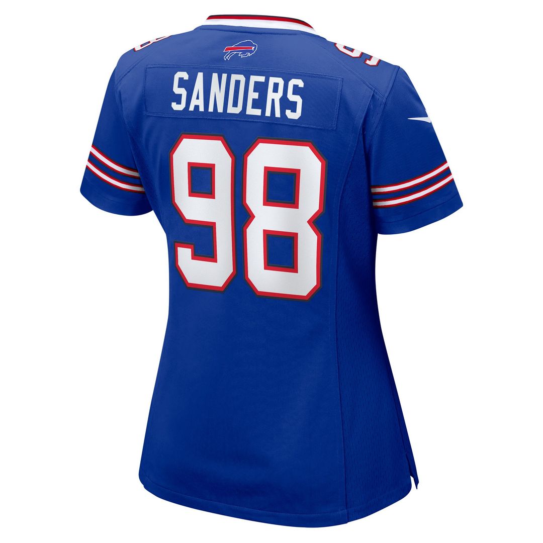 T.J. Sanders Buffalo Bills Nike Women's Team Game Jersey - Royal Official NFL Team Apparel Football Fan Gear