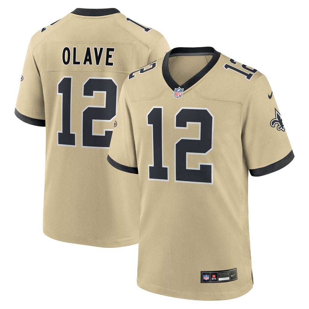 Chris Olave New Orleans Saints Nike Youth Gameday Golds Alternate Game Player Jersey - Gold Official NFL Team Apparel Football Fan Gear