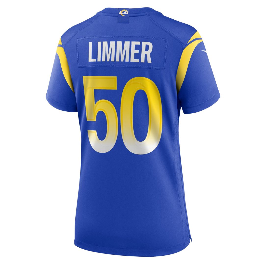 Beaux Limmer Los Angeles Rams Nike Women's Game Jersey - Royal Official NFL Team Apparel Football Fan Gear