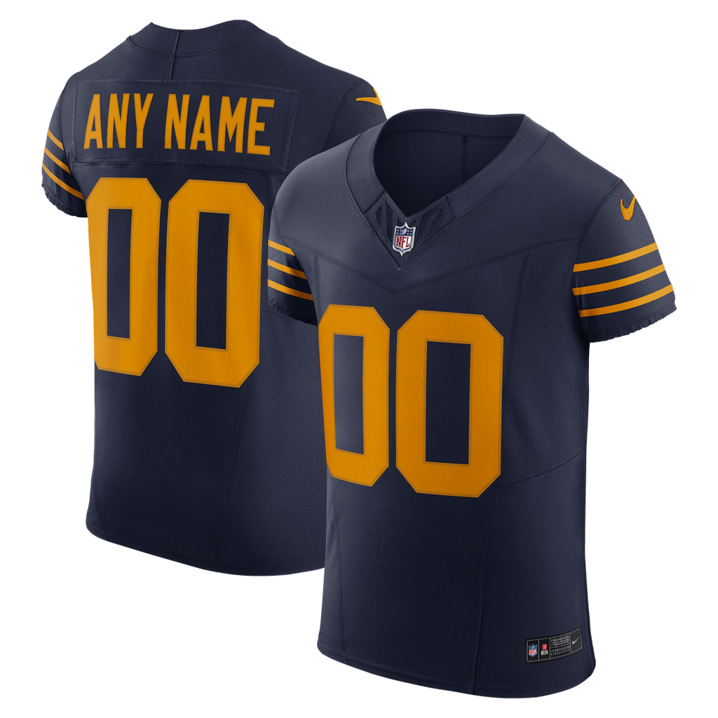 Green Bay Packers Nike Alternate Vapor F.U.S.E. Elite Custom Jersey - Navy Official NFL Team Apparel Football Fan Gear