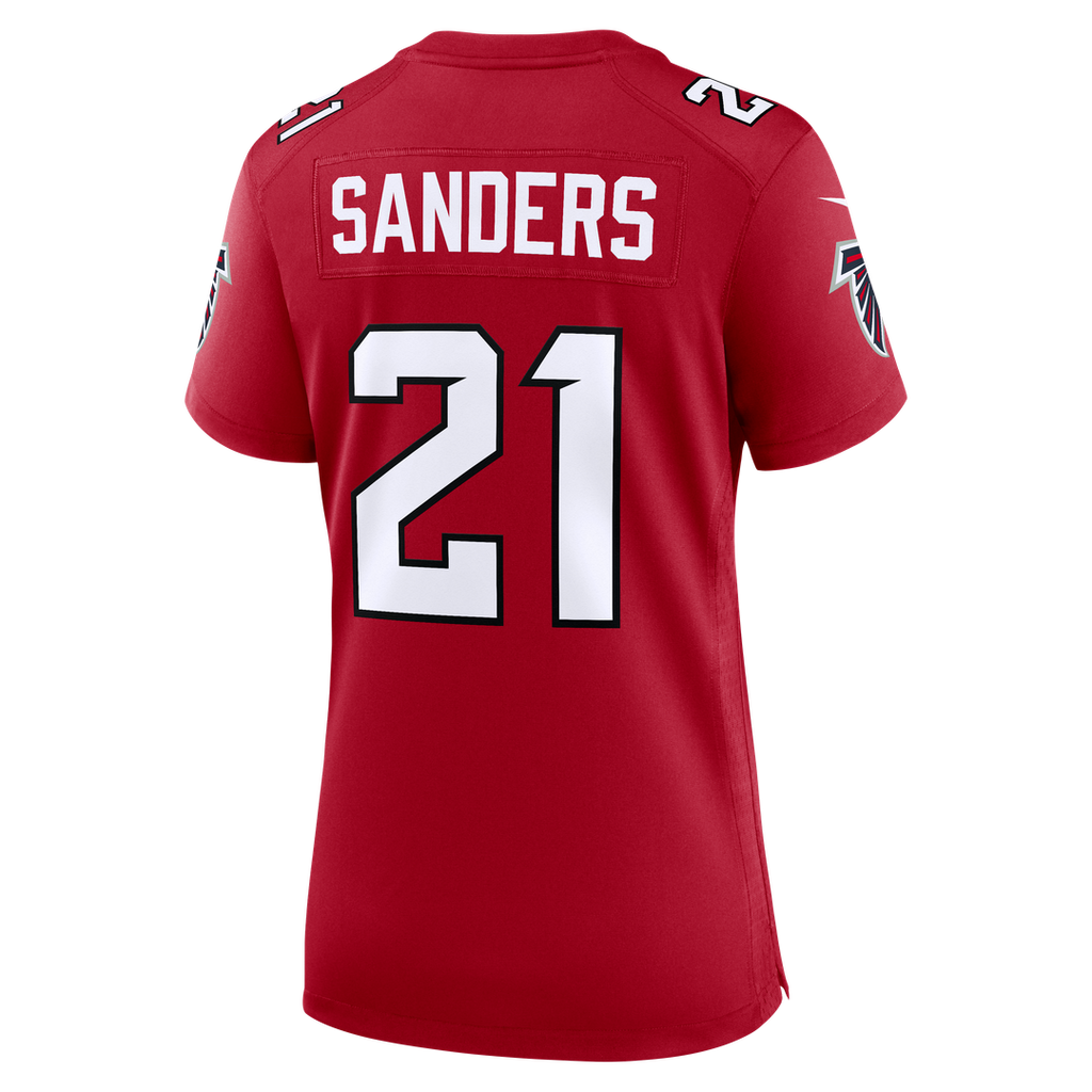 Deion Sanders Atlanta Falcons Nike Women's Retired Player Game Jersey - Red Official NFL Team Apparel Football Fan Gear