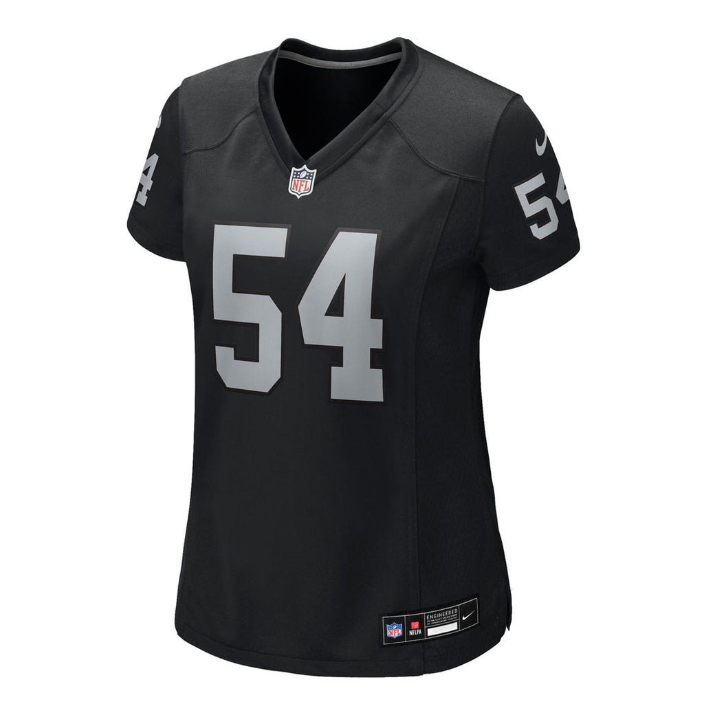 Brennan Jackson Las Vegas Raiders Nike Women's Team Game Jersey - Black Official NFL Team Apparel Football Fan Gear