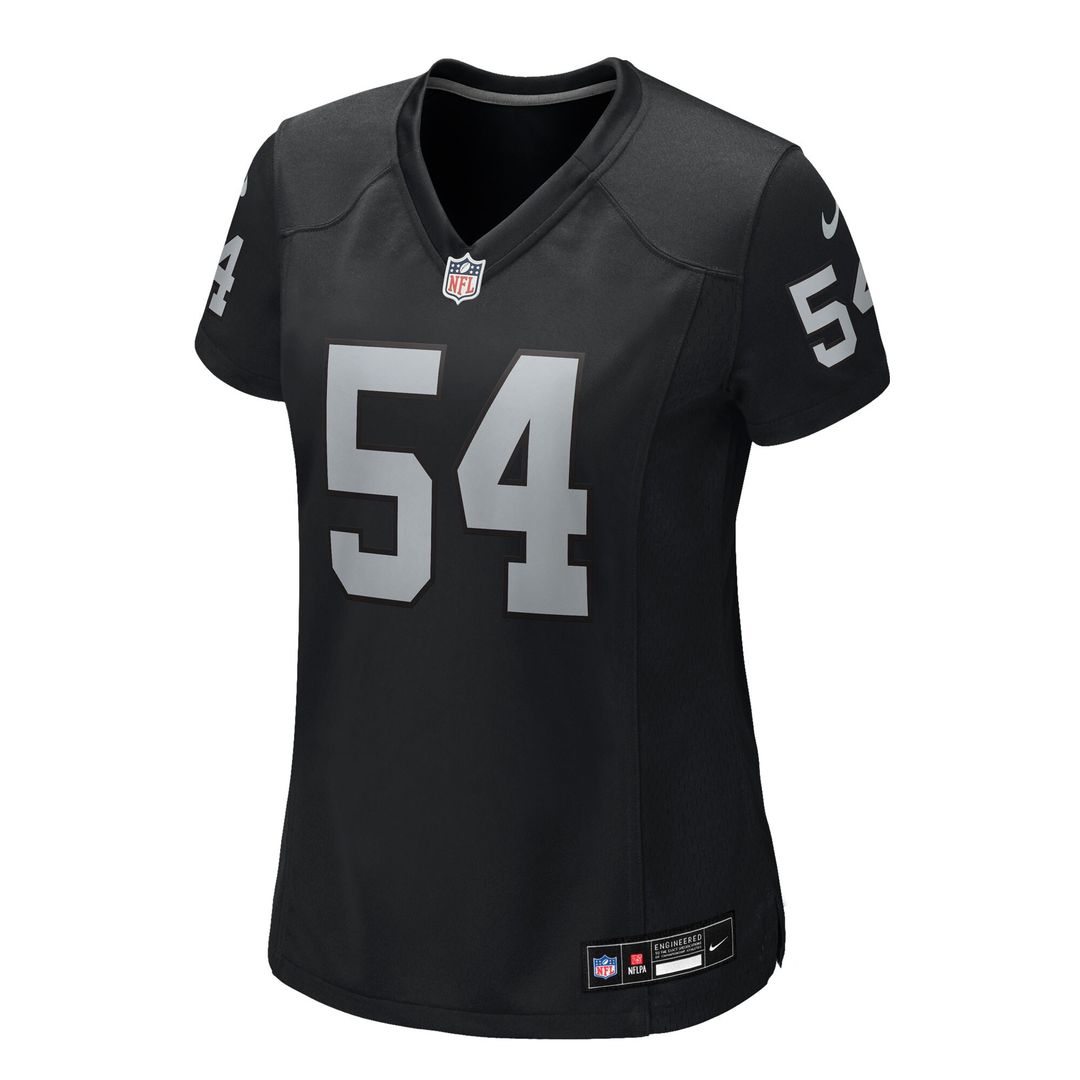 Brennan Jackson Las Vegas Raiders Nike Women's Team Game Jersey - Black Official NFL Team Apparel Football Fan Gear