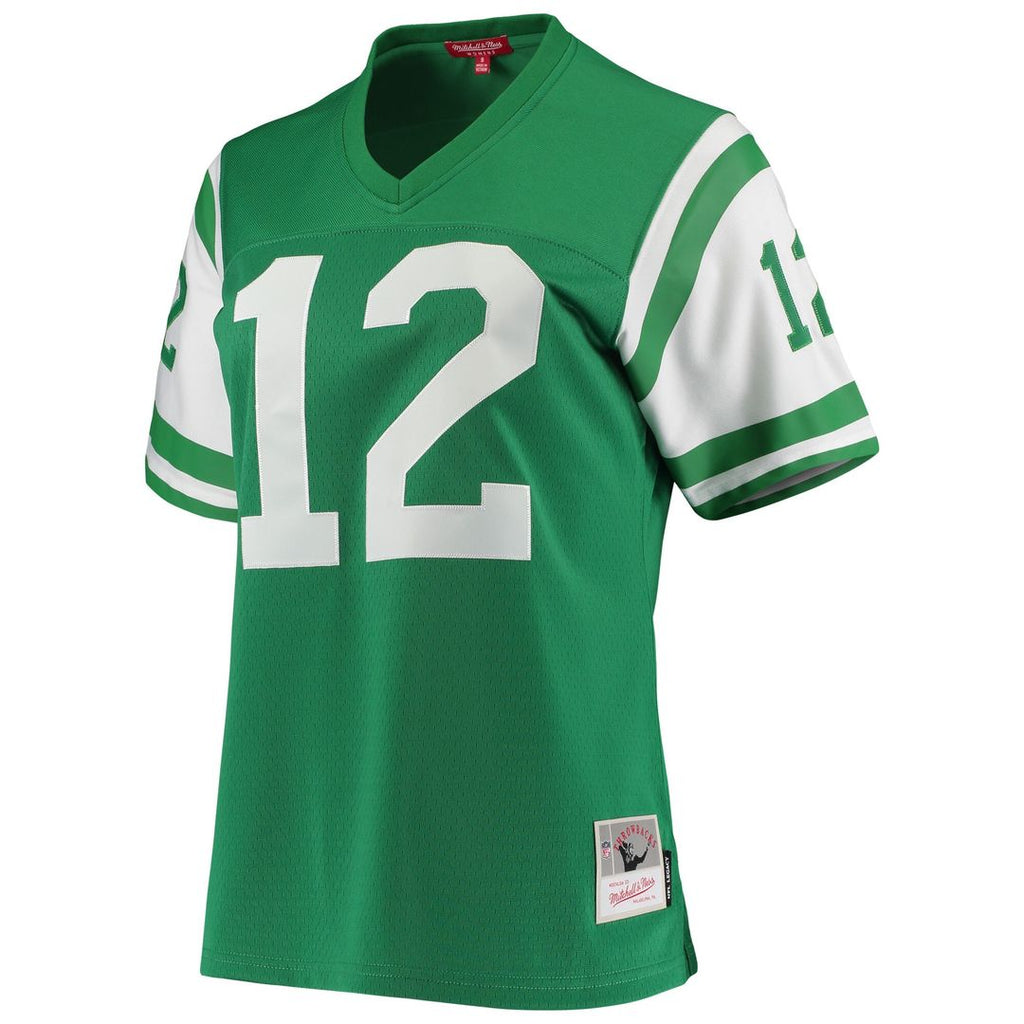 Joe Namath New York Jets Mitchell & Ness Women's 1969 Legacy Replica Jersey - Green Official NFL Team Apparel Football Fan Gear