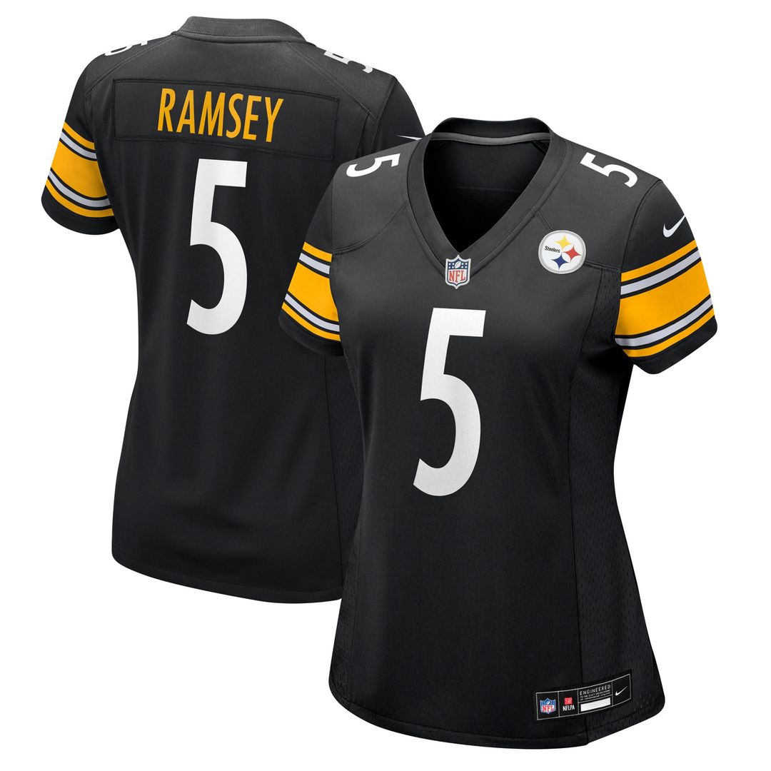 Jalen Ramsey Pittsburgh Steelers Nike Women's Team Game Jersey - Black Official NFL Team Apparel Football Fan Gear
