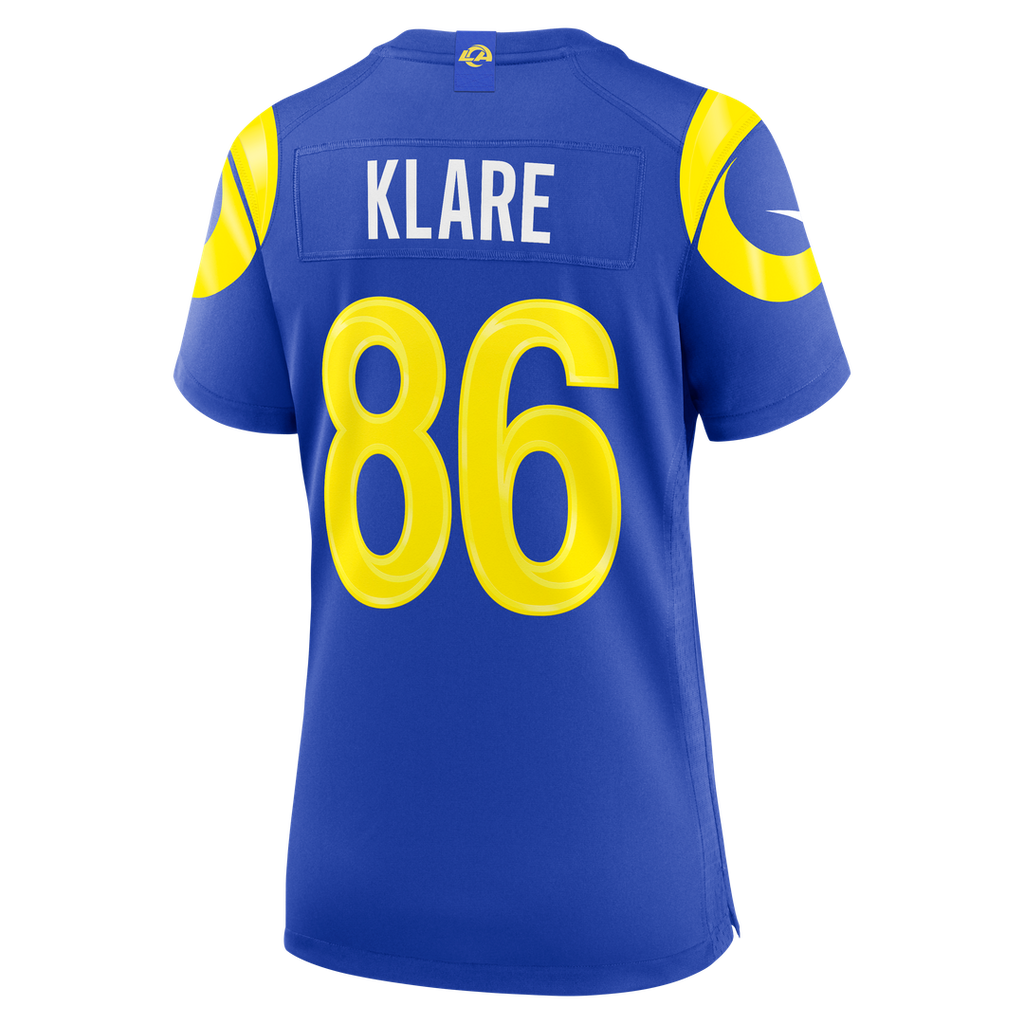 Max Klare Los Angeles Rams Nike Women's Team Game Jersey - Royal Official NFL Team Apparel Football Fan Gear