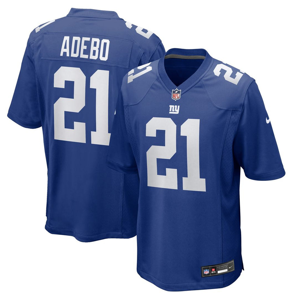 Paulson Adebo New York Giants Nike Team Game Jersey - Royal Official NFL Team Apparel Football Fan Gear