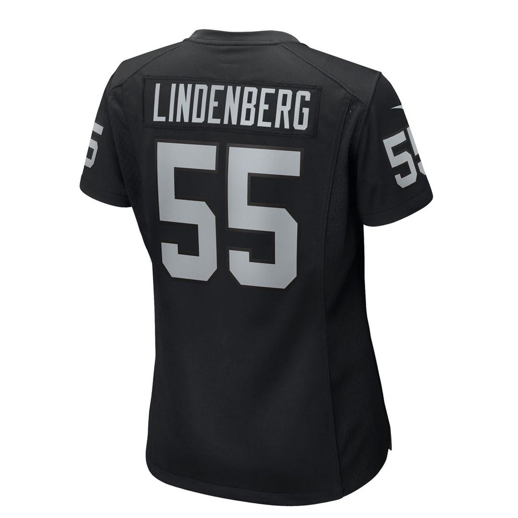 Cody Lindenberg Las Vegas Raiders Nike Women's Team Game Jersey - Black Official NFL Team Apparel Football Fan Gear