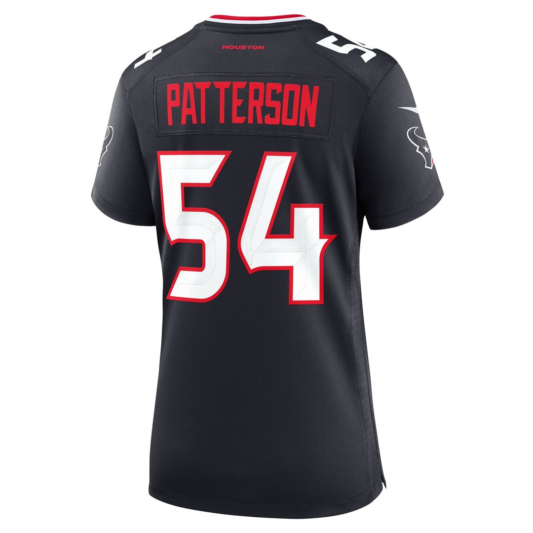 Jarrett Patterson Houston Texans Nike Women's Team Game Jersey - Navy Official NFL Team Apparel Football Fan Gear
