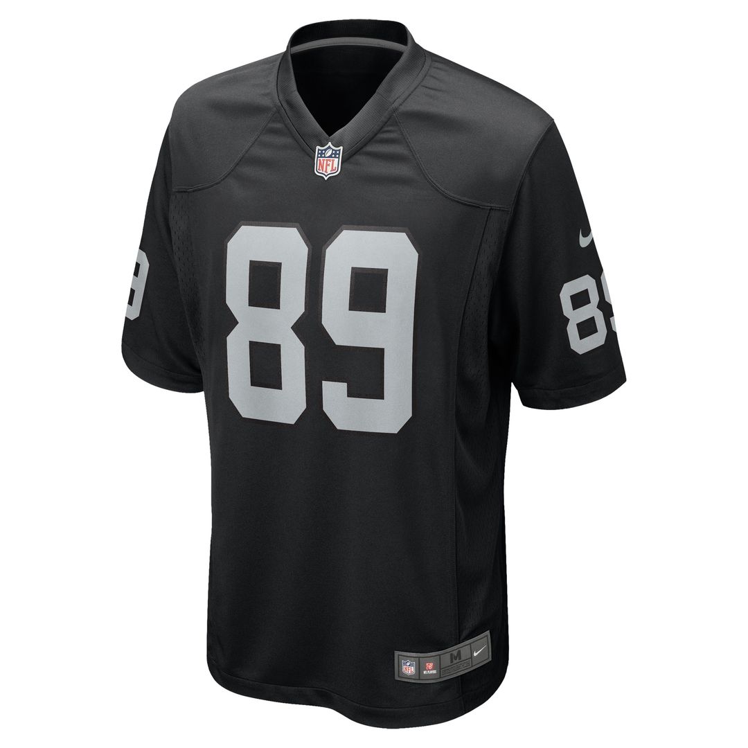 Brock Bowers Las Vegas Raiders Nike Player Game Jersey - Black Official NFL Team Apparel Football Fan Gear