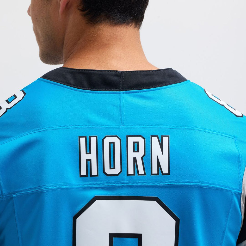 Jaycee Horn Carolina Panthers Nike Vapor F.U.S.E. Limited Jersey - Blue Official NFL Team Apparel Football Fan Gear