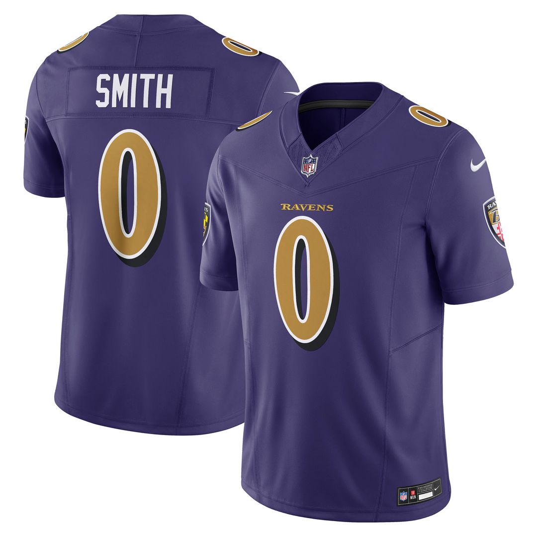 Roquan Smith Baltimore Ravens Nike Alternate 2 Vapor F.U.S.E. Limited Jersey - Purple Official NFL Team Apparel Football Fan Gear