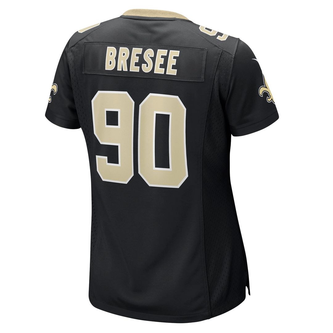 Bryan Bresee New Orleans Saints Nike Women's Game Jersey - Black Official NFL Team Apparel Football Fan Gear