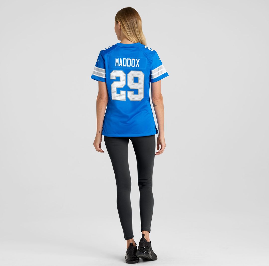 Avonte Maddox Detroit Lions Nike Women's Team Game Jersey - Blue Official NFL Team Apparel Football Fan Gear