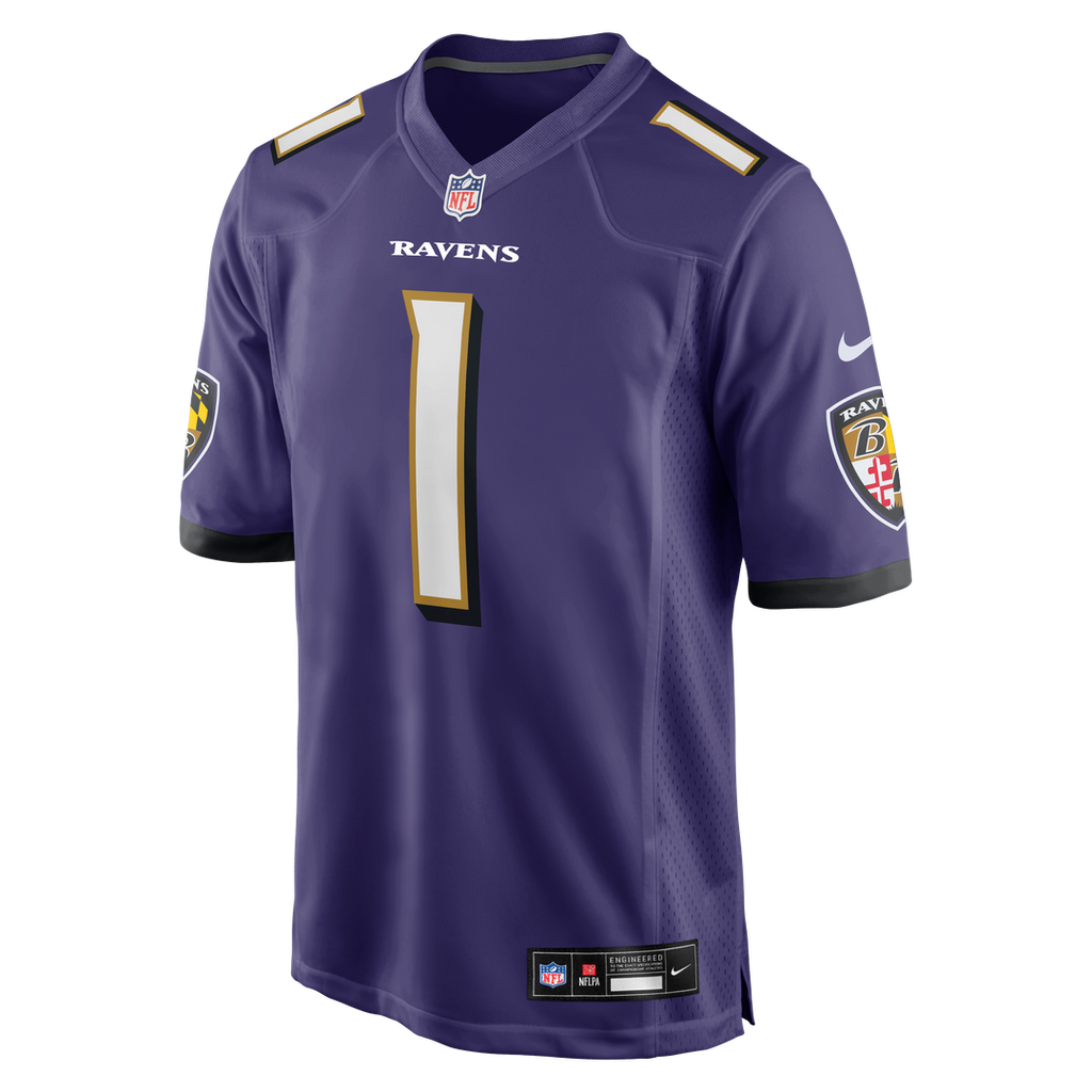 Number 1 Dad Baltimore Ravens Nike Game Jersey - Purple Official NFL Team Apparel Football Fan Gear