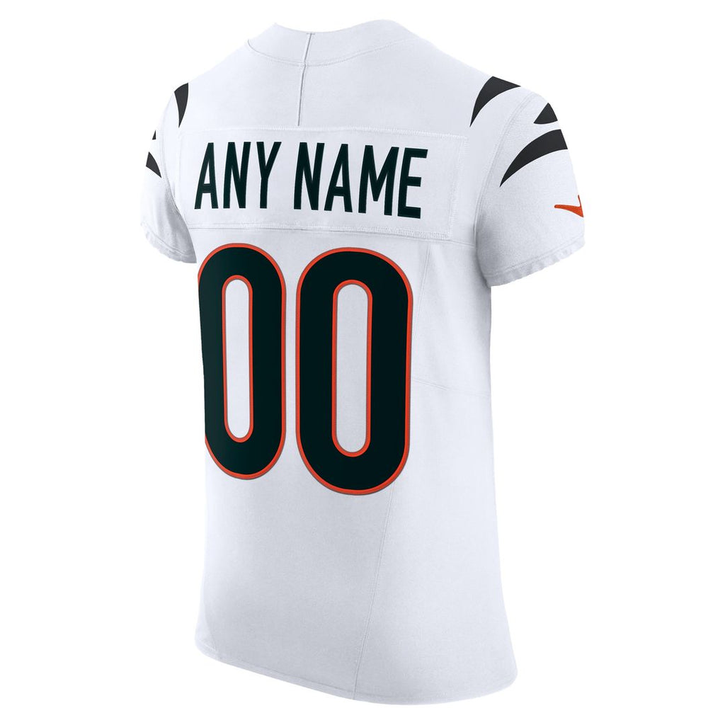 Cincinnati Bengals Nike Vapor F.U.S.E. Elite Custom Jersey - White Official NFL Team Apparel Football Fan Gear