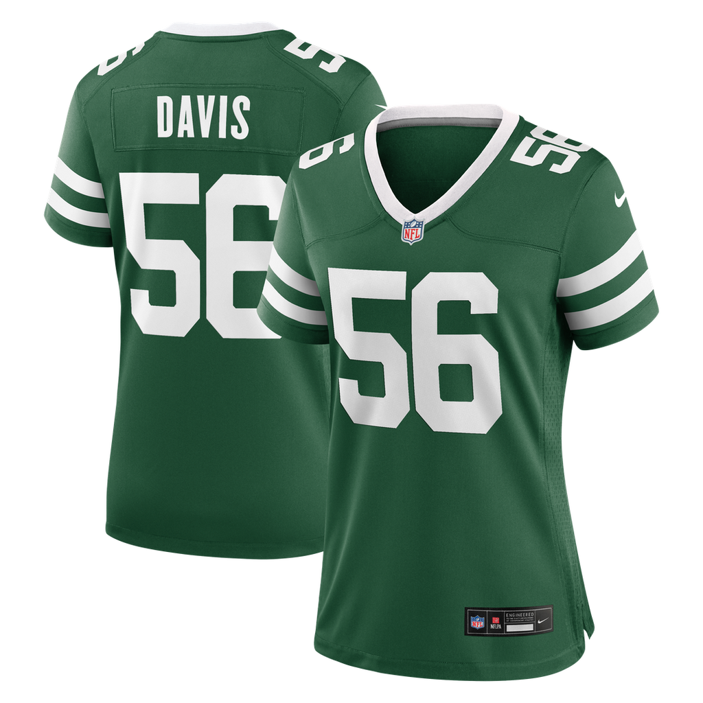 Demario Davis New York Jets Nike Women's Team Game Jersey - Legacy Green Official NFL Team Apparel Football Fan Gear