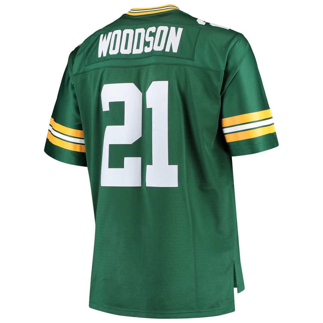 Charles Woodson Green Bay Packers Mitchell & Ness Big & Tall 2010 Retired Player Replica Jersey - Green Official NFL Team Apparel Football Fan Gear