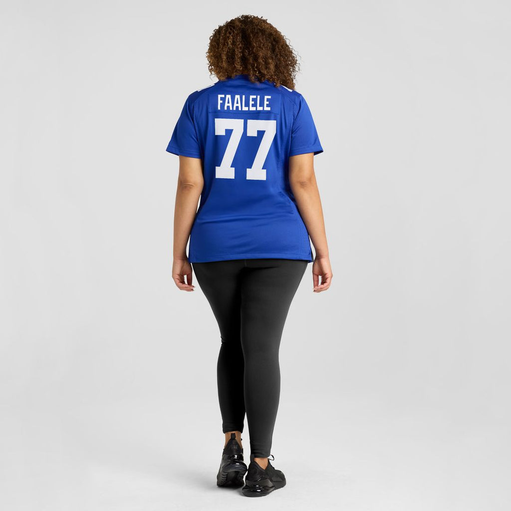 Daniel Faalele New York Giants Nike Women's Team Game Jersey - Royal Official NFL Team Apparel Football Fan Gear