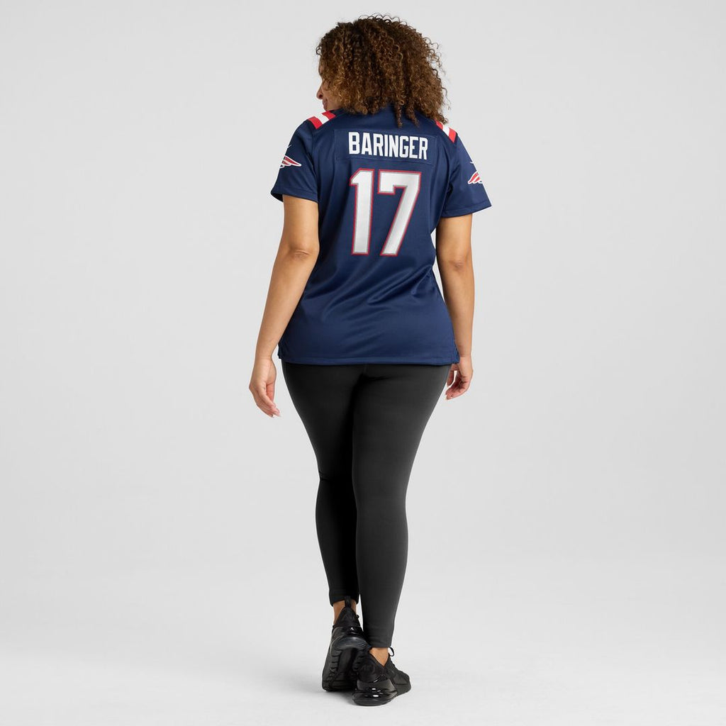 Bryce Baringer New England Patriots Nike Women's Game Jersey - Navy Official NFL Team Apparel Football Fan Gear