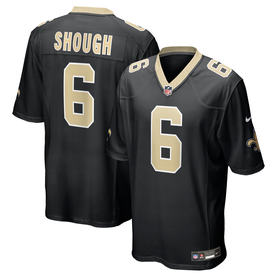 Tyler Shough New Orleans Saints Nike Game Jersey - Black Official NFL Team Apparel Football Fan Gear