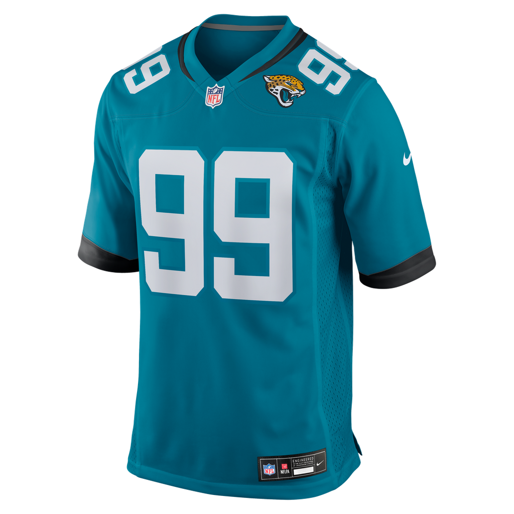 Austin Johnson Jacksonville Jaguars Nike Team Game Jersey - Teal Official NFL Team Apparel Football Fan Gear
