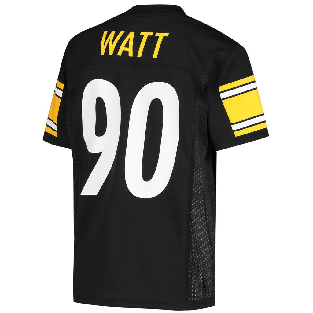T.J. Watt Pittsburgh Steelers Youth Replica Player Jersey - Black Official NFL Team Apparel Football Fan Gear