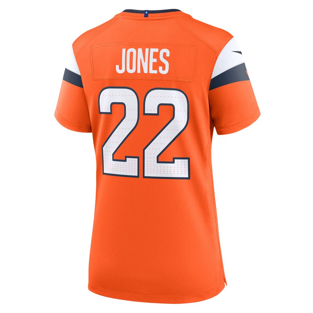 Brandon Jones Denver Broncos Nike Women's Team Game Jersey - Orange Official NFL Team Apparel Football Fan Gear
