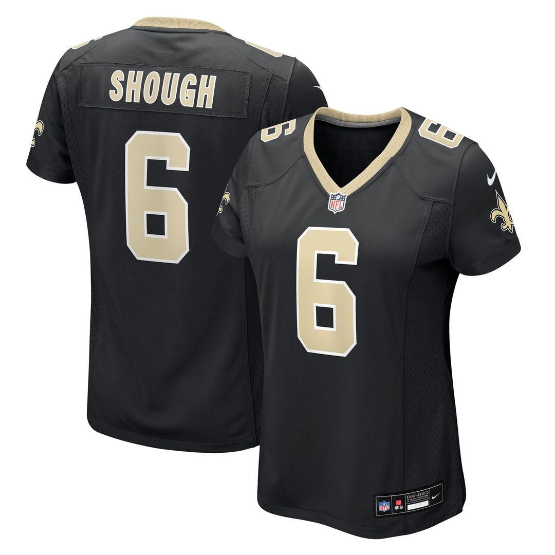 Tyler Shough New Orleans Saints Nike Women's Game Jersey - Black Official NFL Team Apparel Football Fan Gear