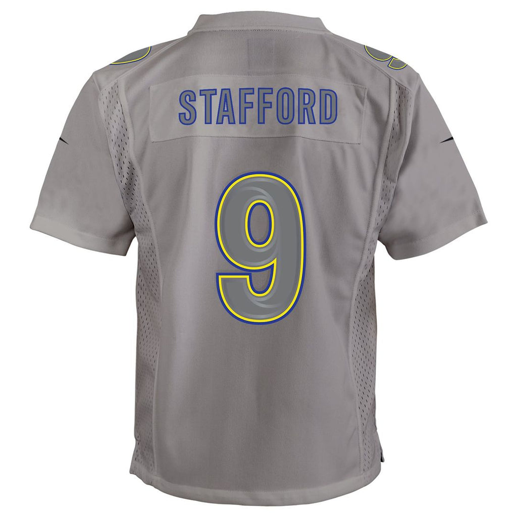 Matthew Stafford Los Angeles Rams Nike Youth Atmosphere Game Jersey - Gray Official NFL Team Apparel Football Fan Gear