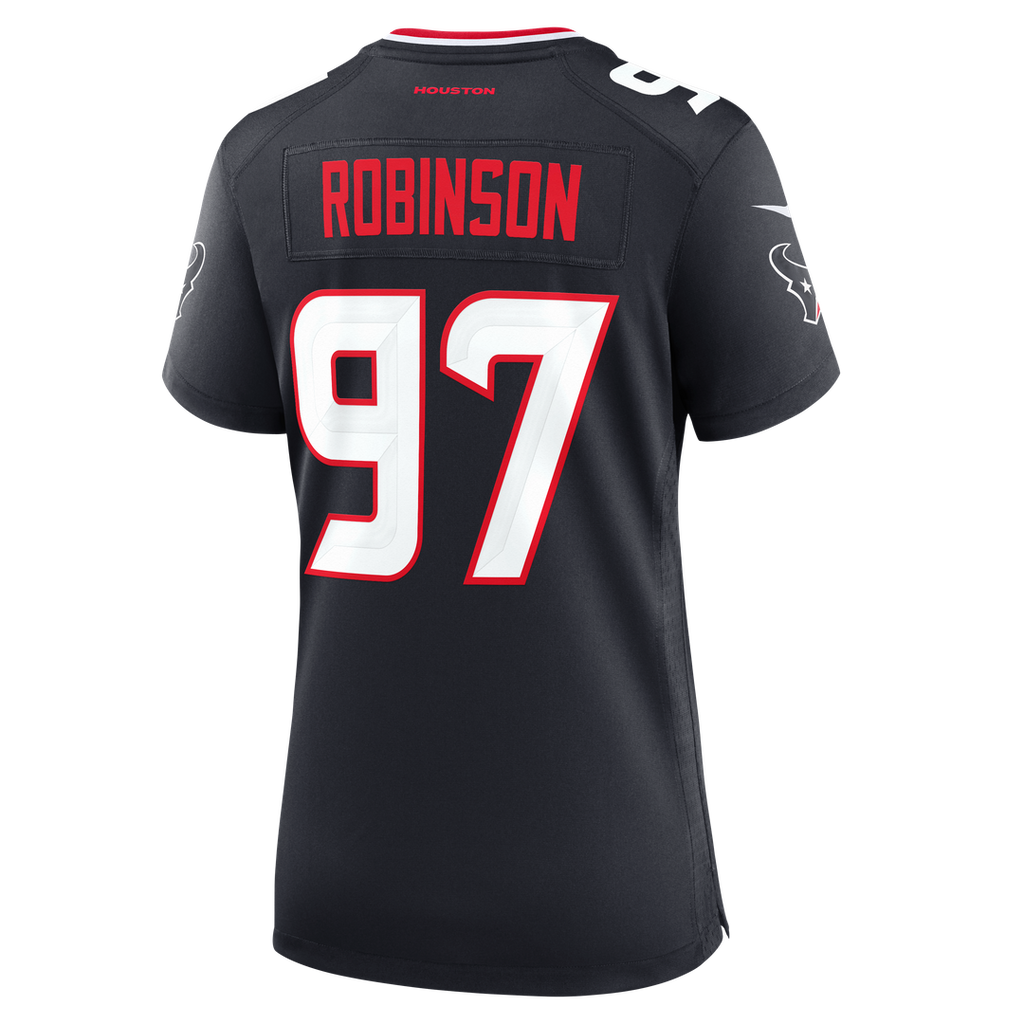 Dominique Robinson Houston Texans Nike Women's Team Game Jersey - Navy Official NFL Team Apparel Football Fan Gear