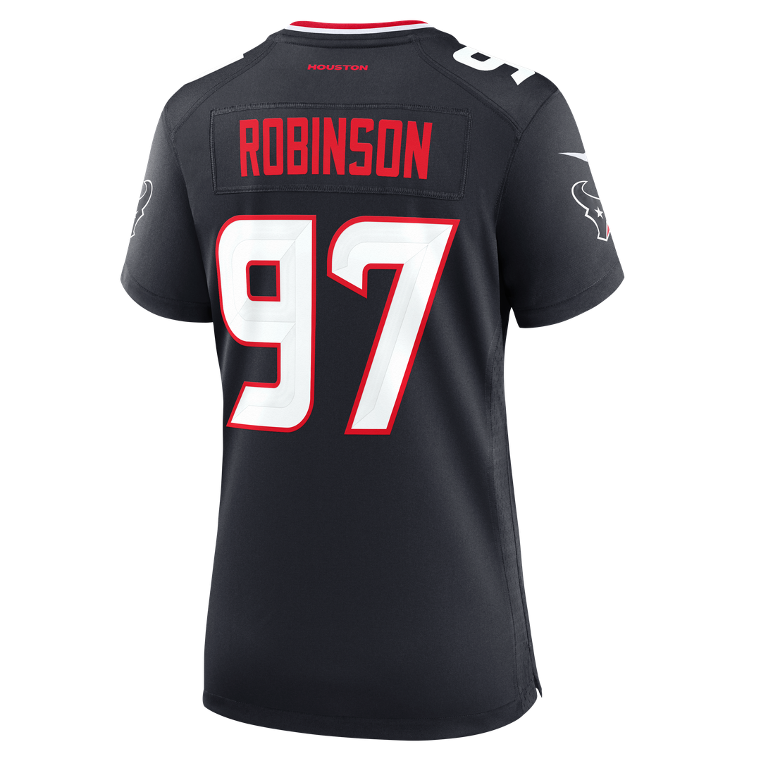 Dominique Robinson Houston Texans Nike Women's Team Game Jersey - Navy Official NFL Team Apparel Football Fan Gear