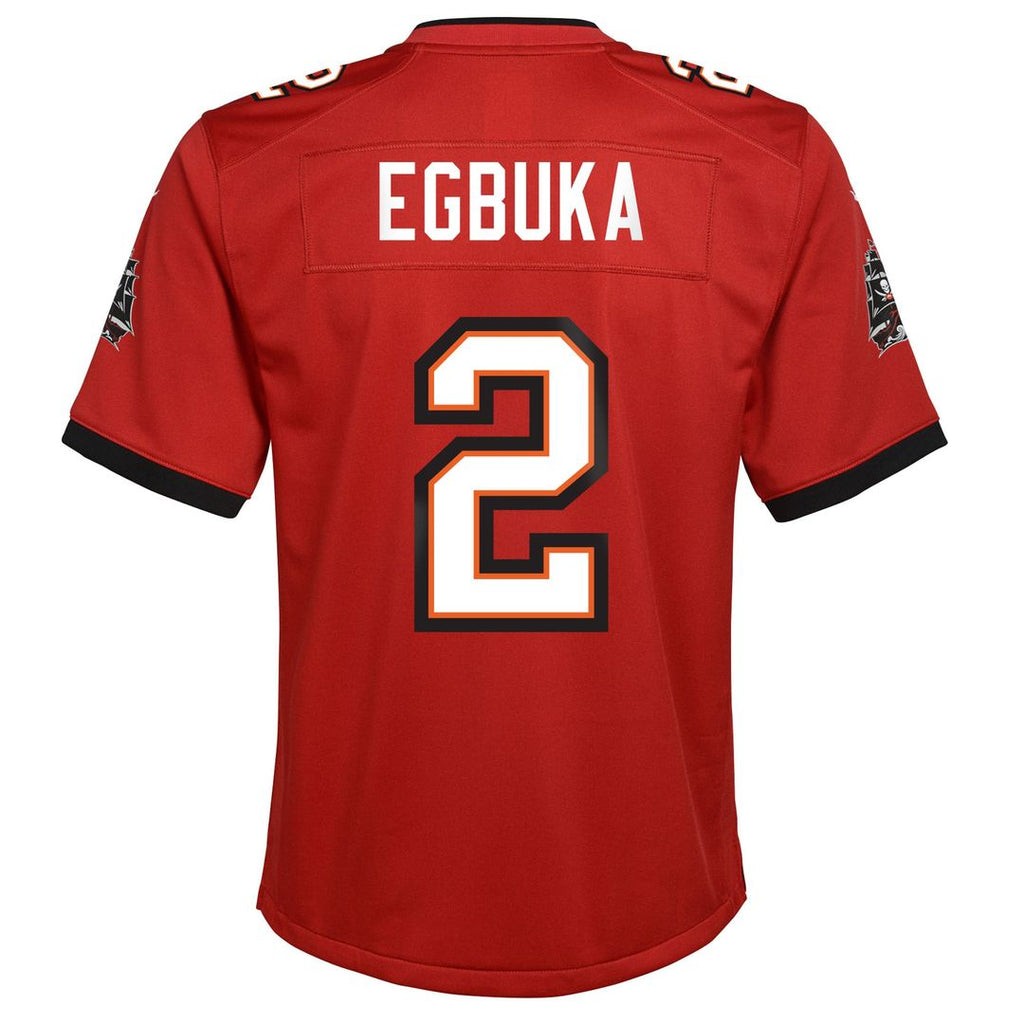 Emeka Egbuka Tampa Bay Buccaneers Nike Youth Team Game Jersey - Red Official NFL Team Apparel Football Fan Gear