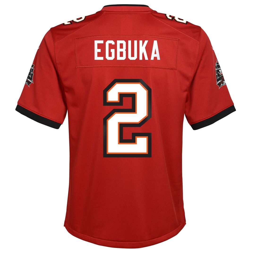 Emeka Egbuka Tampa Bay Buccaneers Nike Youth Team Game Jersey - Red Official NFL Team Apparel Football Fan Gear