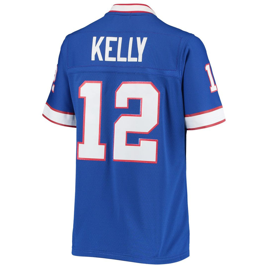 Jim Kelly Buffalo Bills Mitchell & Ness Women's 1990 Legacy Replica Jersey - Royal Official NFL Team Apparel Football Fan Gear