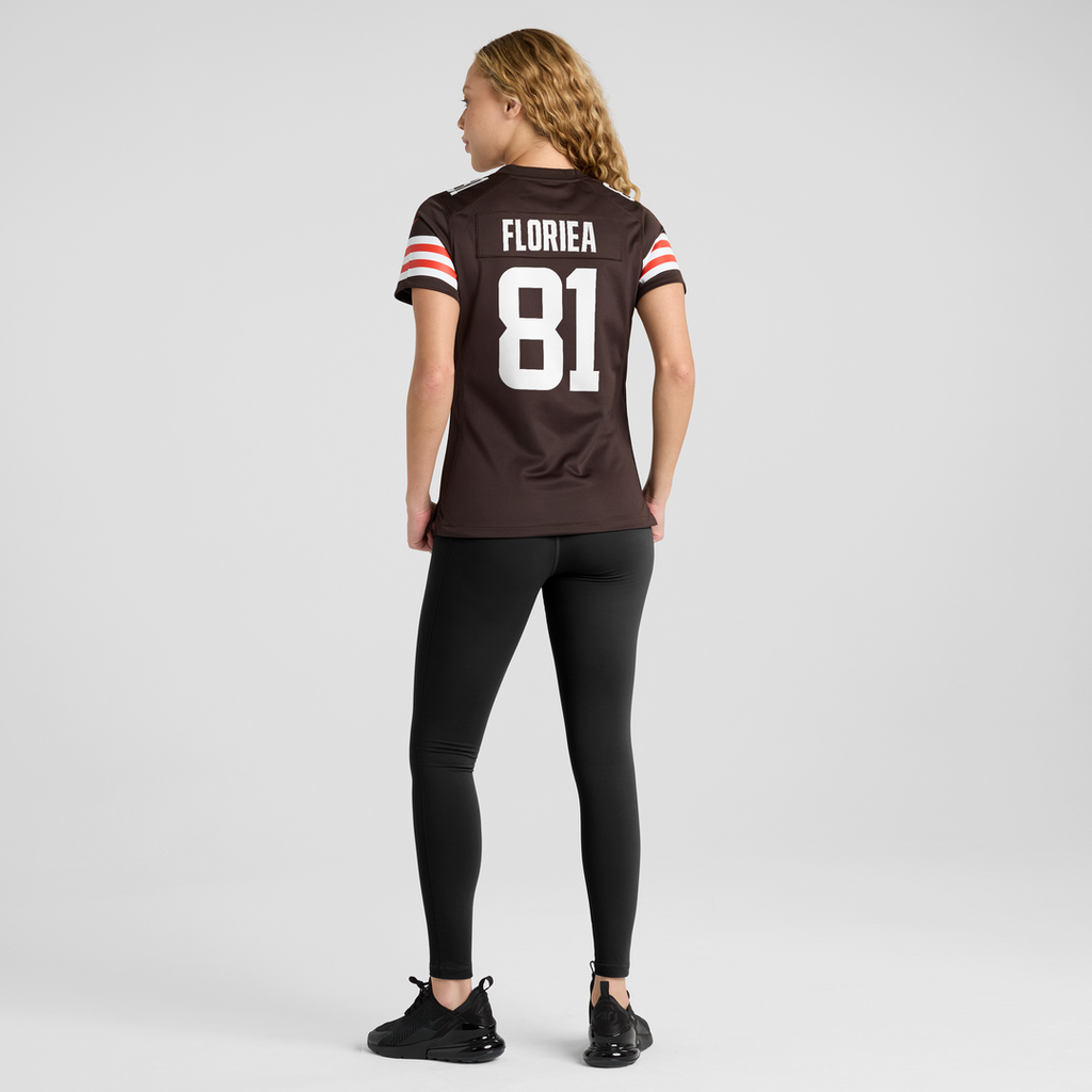 Luke Floriea Cleveland Browns Nike Women's Team Game Jersey - Brown Official NFL Team Apparel Football Fan Gear