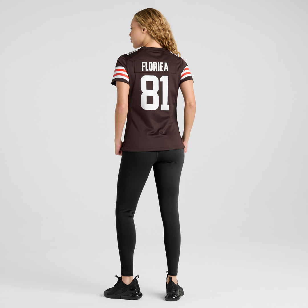 Luke Floriea Cleveland Browns Nike Women's Team Game Jersey - Brown Official NFL Team Apparel Football Fan Gear