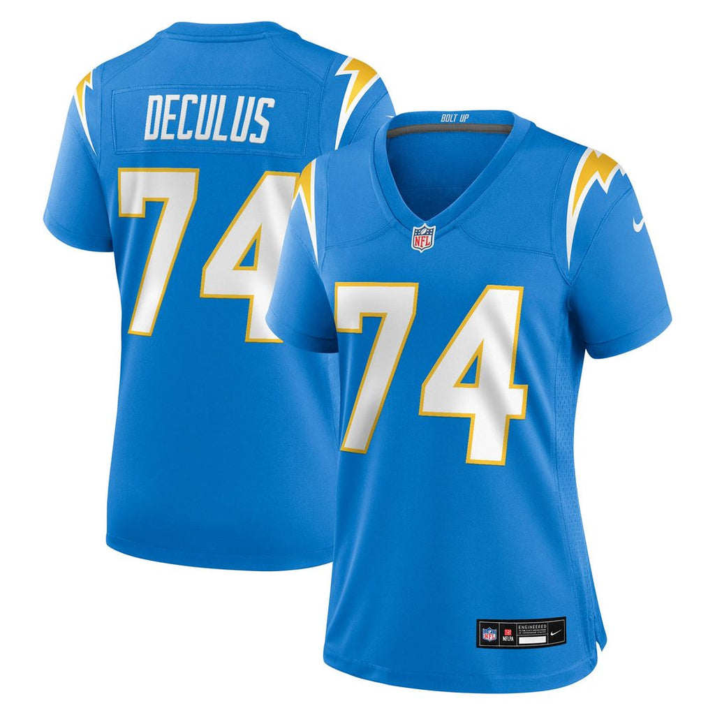 Austin Deculus Los Angeles Chargers Nike Women's Team Game Jersey - Powder Blue Official NFL Team Apparel Football Fan Gear
