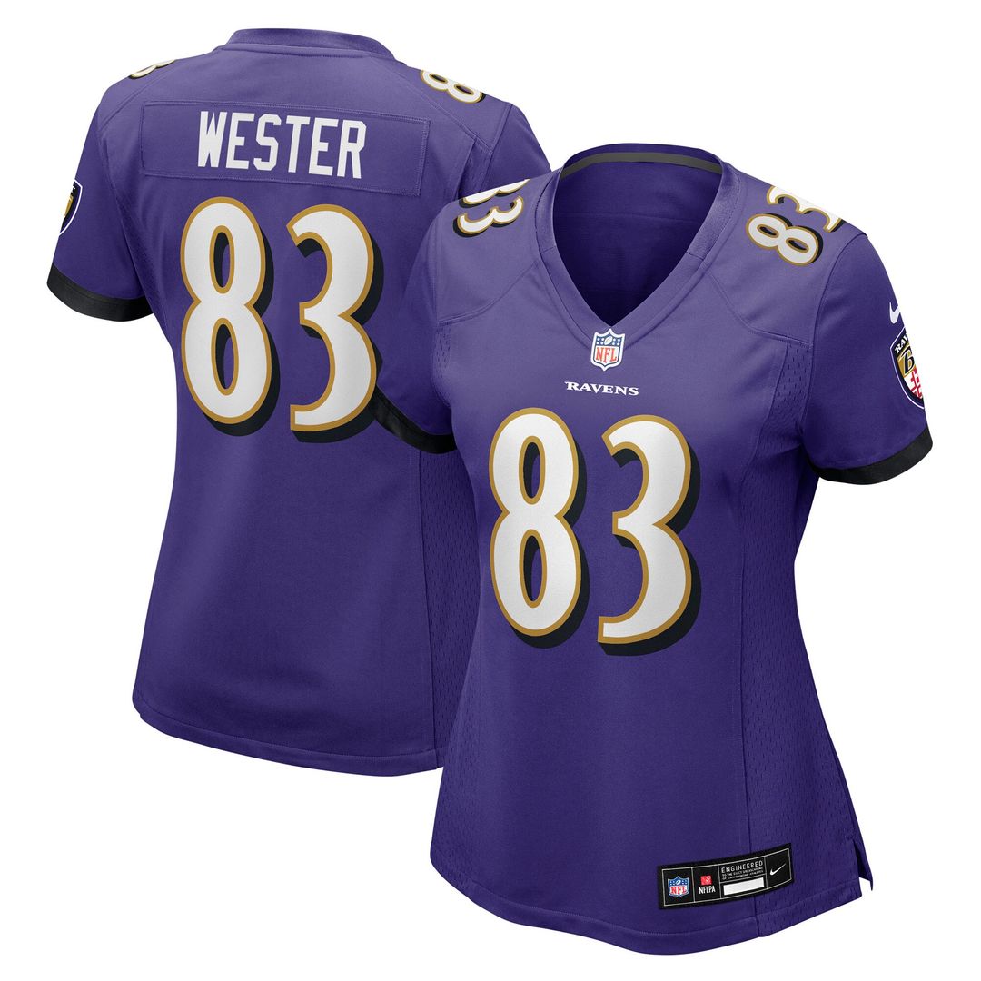LaJohntay Wester Baltimore Ravens Nike Women's Team Game Jersey - Purple Official NFL Team Apparel Football Fan Gear