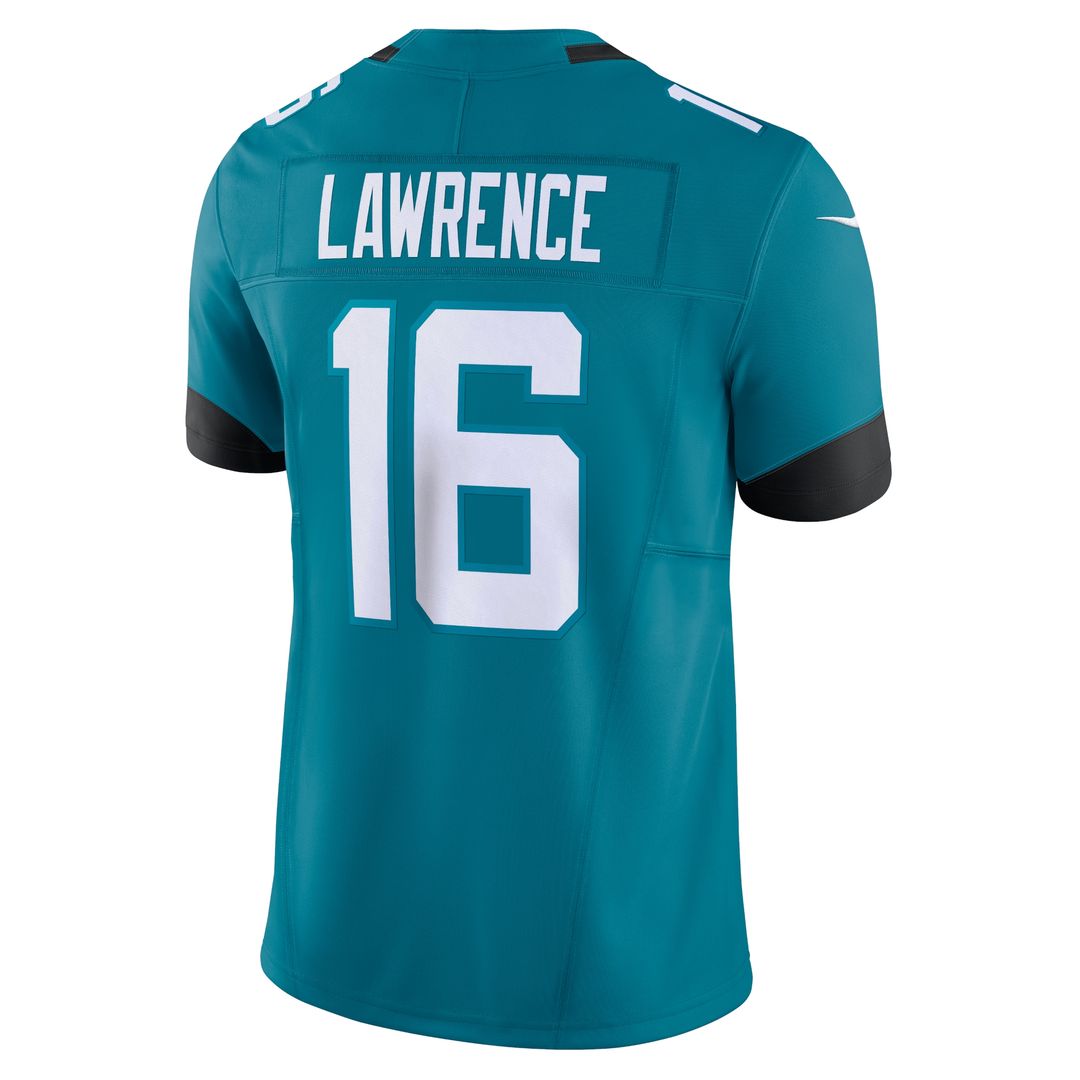 Trevor Lawrence Jacksonville Jaguars Nike Vapor F.U.S.E. Limited Jersey - Teal Official NFL Team Apparel Football Fan Gear
