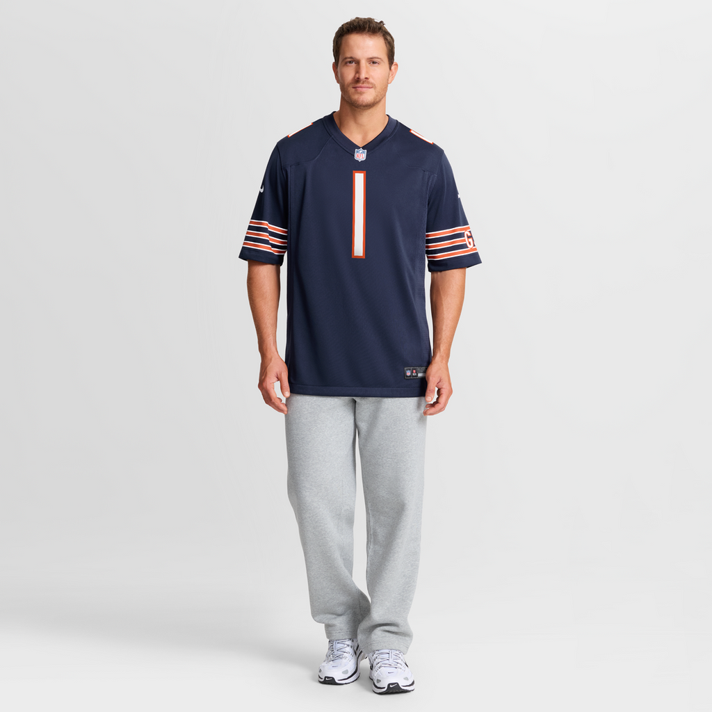 Number 1 Groom Chicago Bears Nike Game Jersey - Navy Official NFL Team Apparel Football Fan Gear