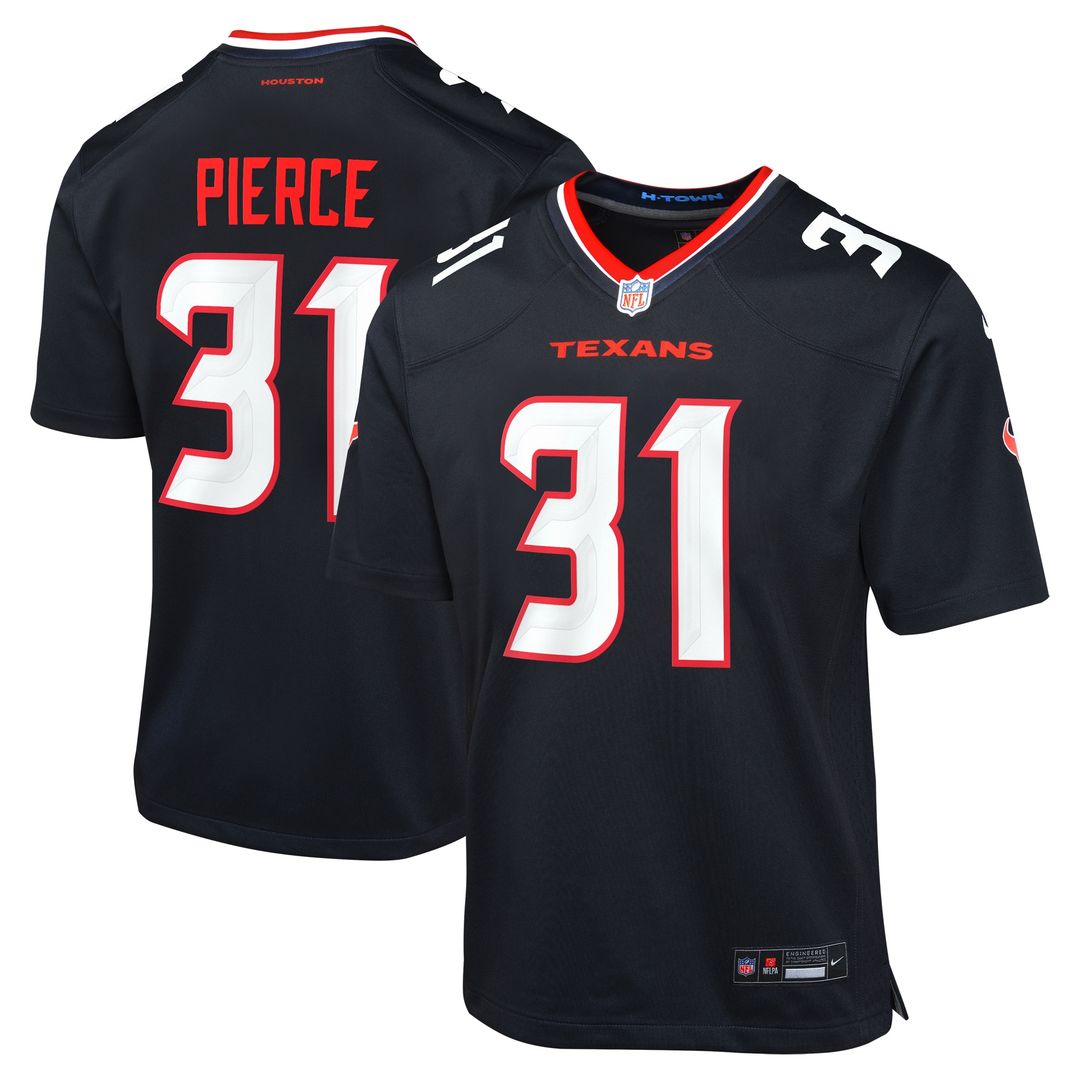 Dameon Pierce Houston Texans Nike Youth Game Jersey - Navy Official NFL Team Apparel Football Fan Gear