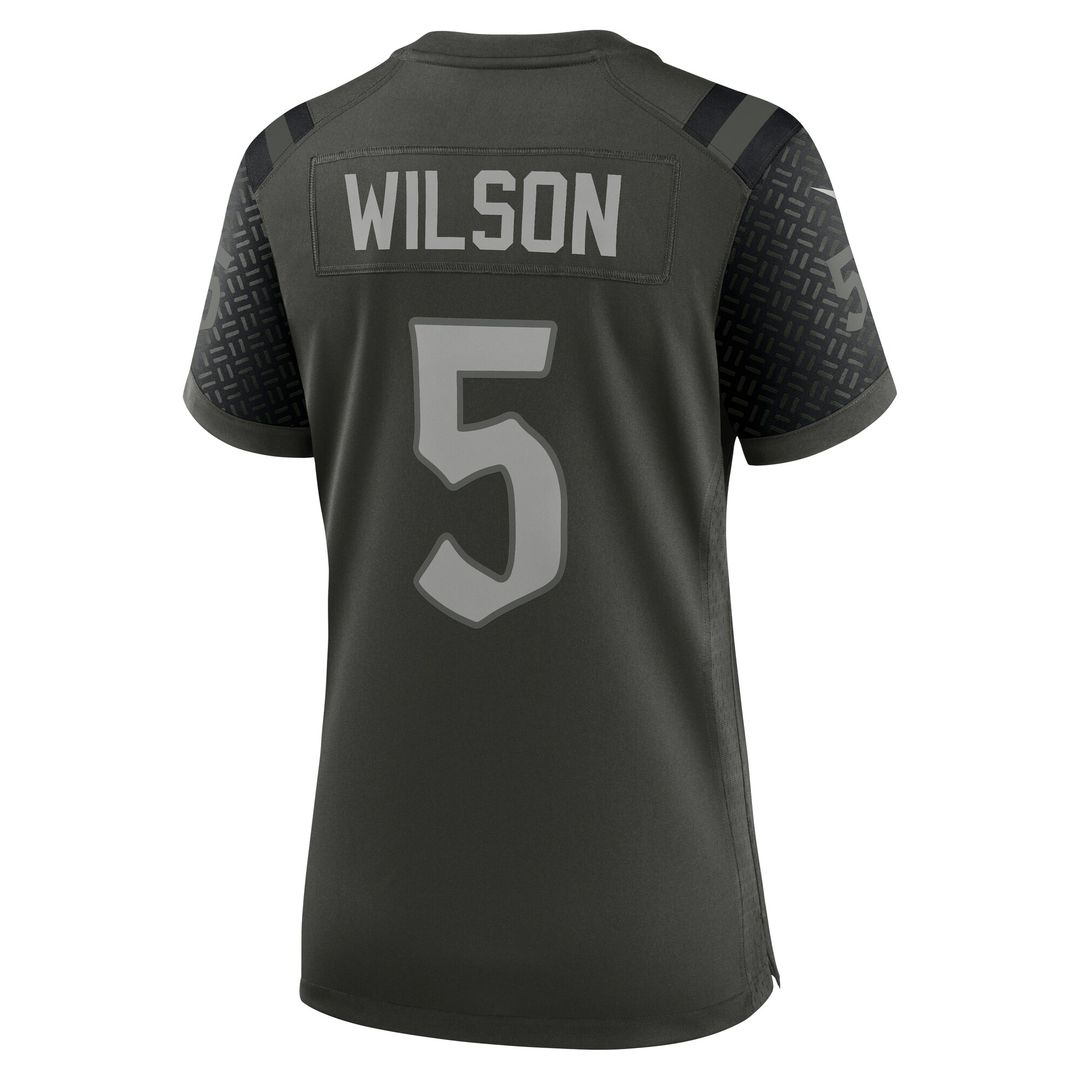 Garrett Wilson New York Jets Nike Women's 2025 Rivalries Collection Game Jersey - Gotham Green Official NFL Team Apparel Football Fan Gear